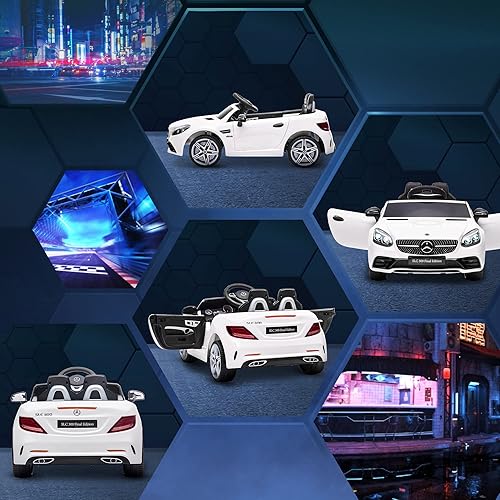 Miniatura 6 de Aosom Auto eléctrico de 12 V para niños con control remoto para padres auto de juguete alimentado por pilas con dos motores 2 velocidades música