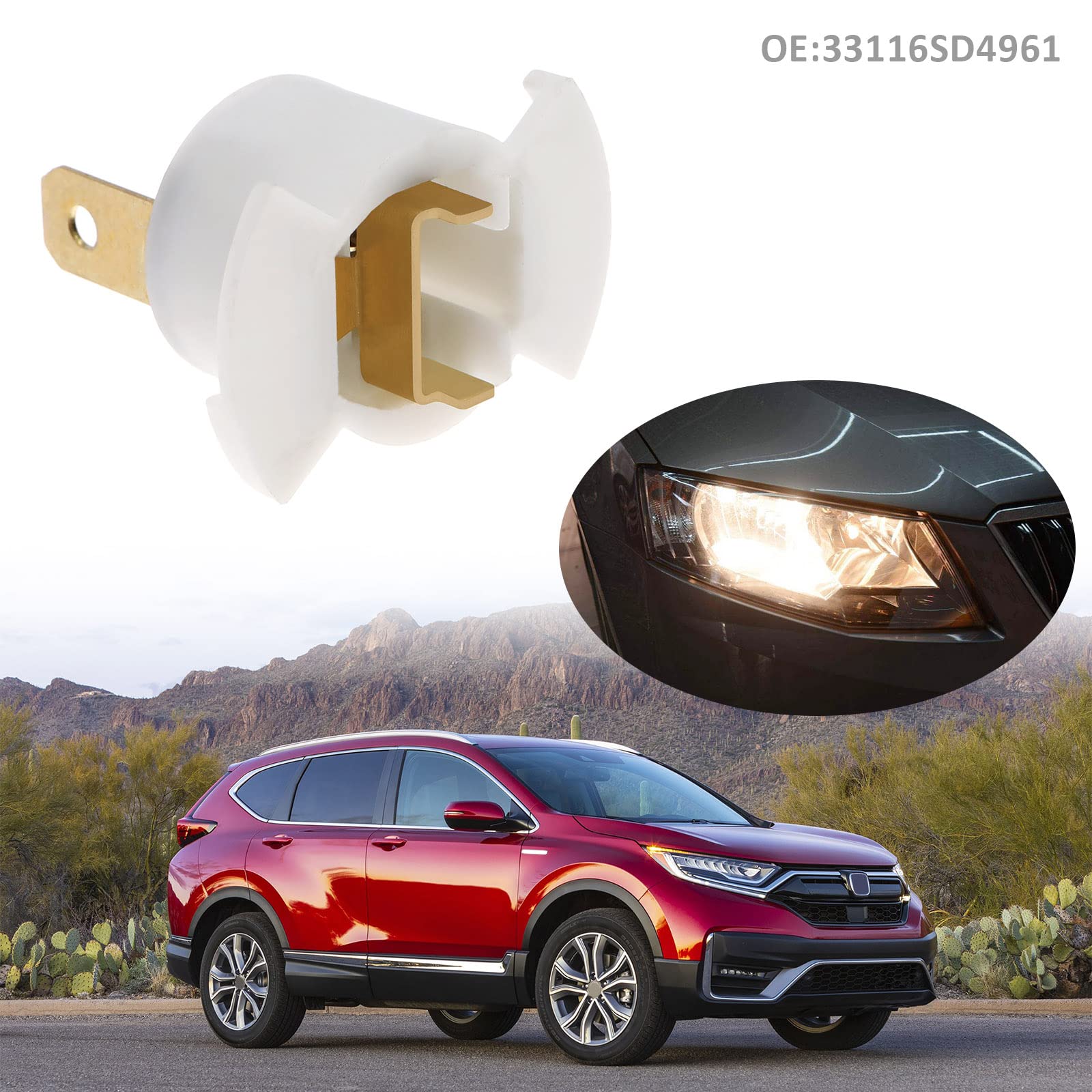 Amazon.com: eMagTech 2Pcs H1 Halogen Headlight Socket Holder 