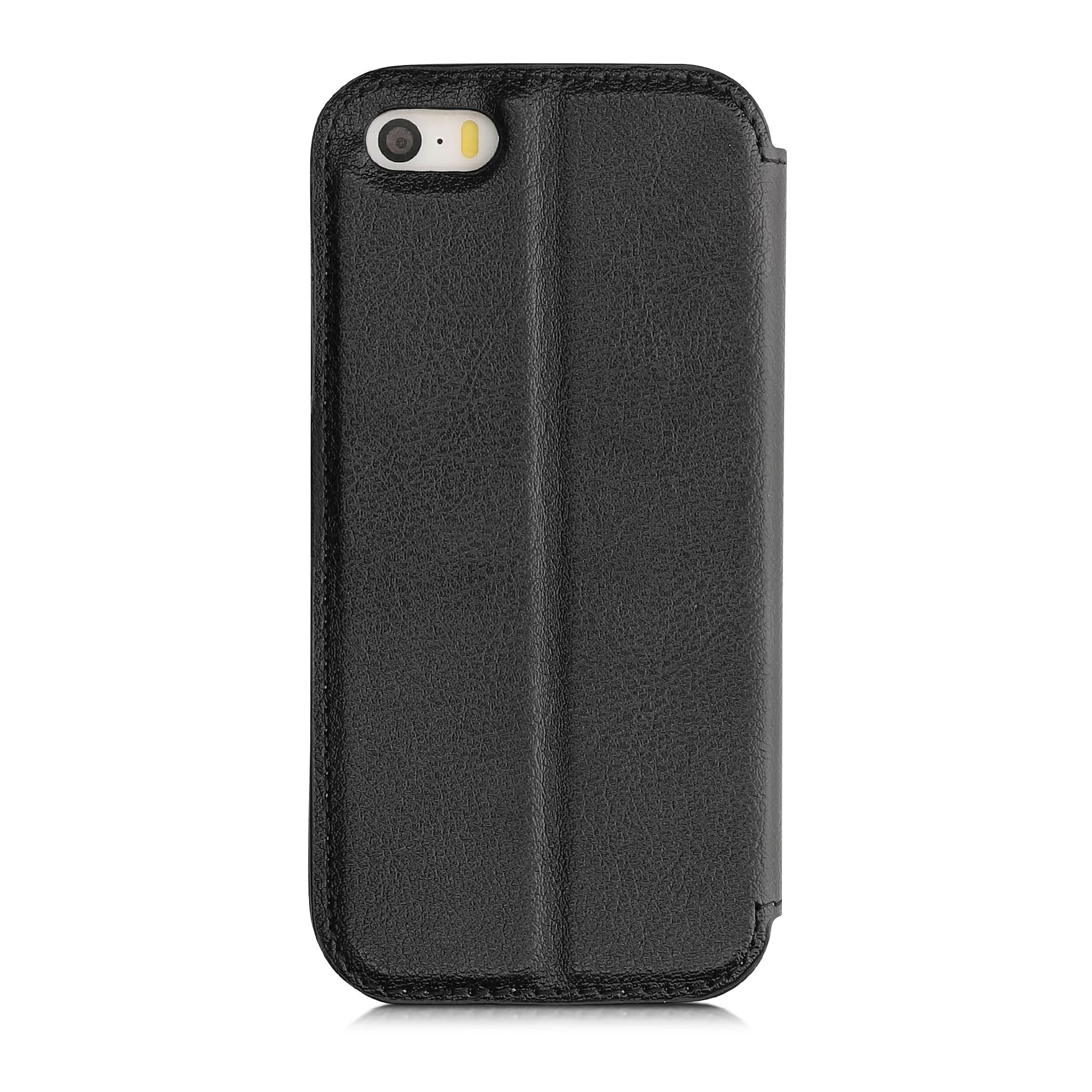 Handyhülle Für IPhone 5/5S/SE (2016) – Leder-Case Mit 6 Kartenfächern, Ständer & Schutzfolie