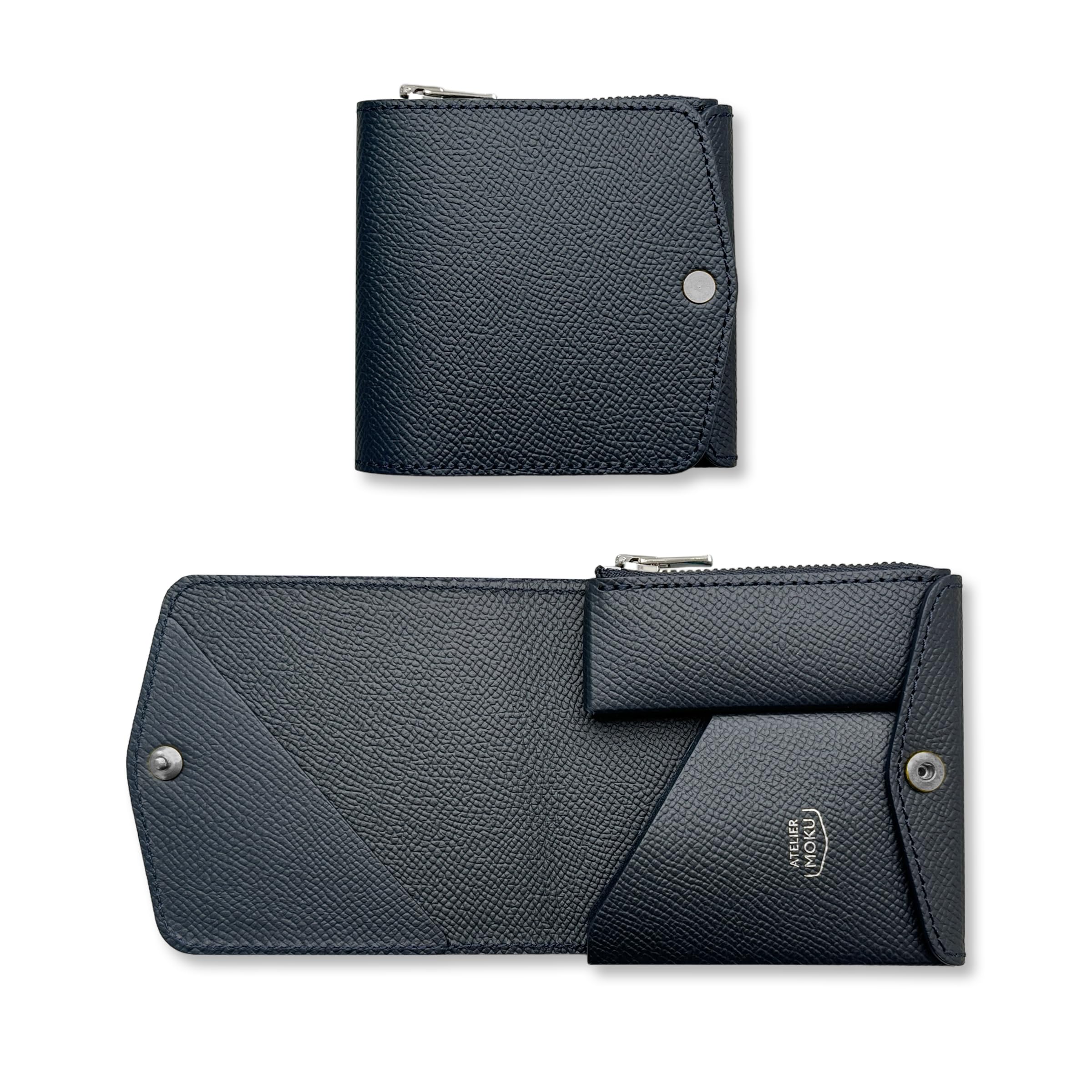 Amazon | [moku] 小さく薄い財布Saku ver.3 Plusノブレッサカーフ