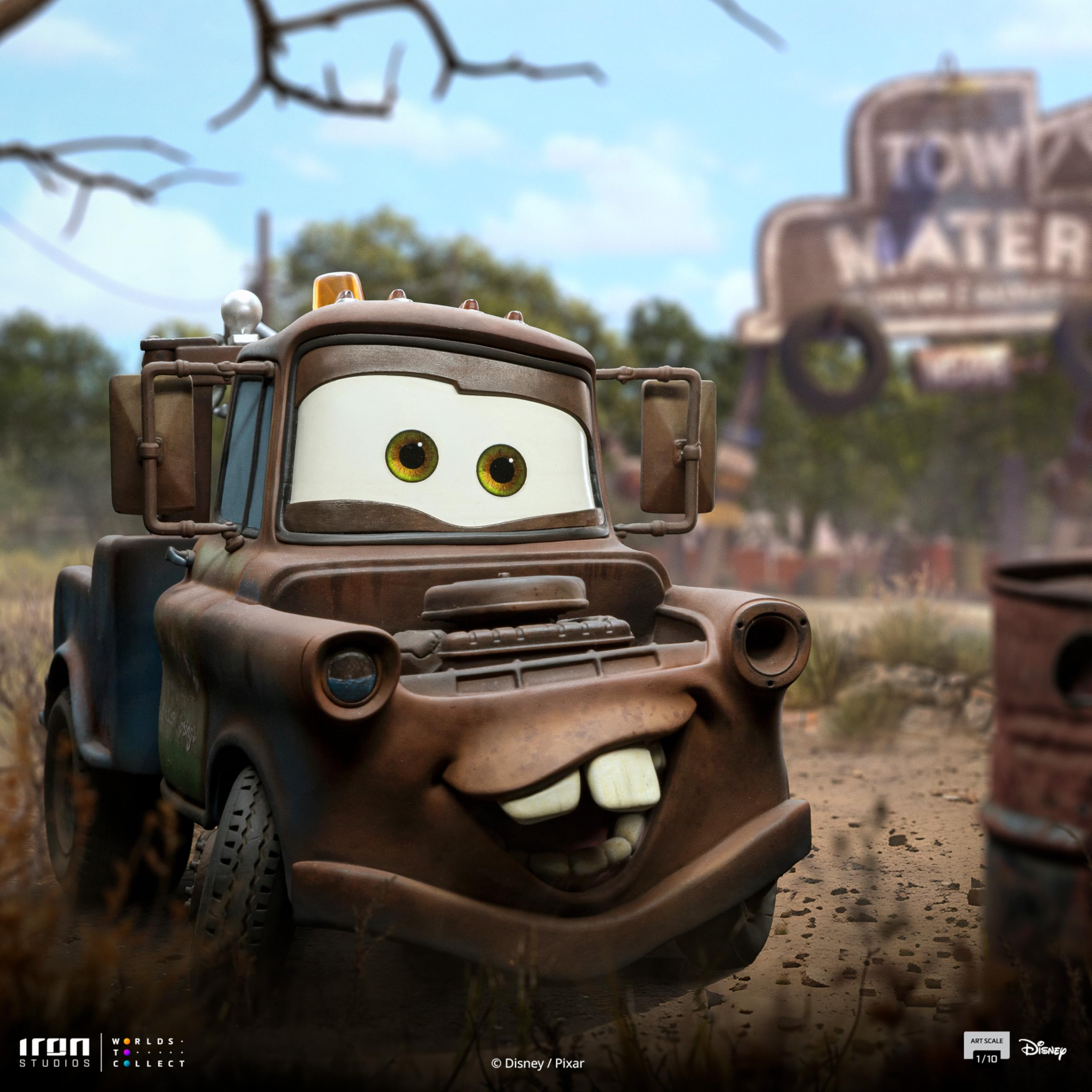 Iron Studios Tow Mater Cars Art Scale Statua 1/10 17 cm