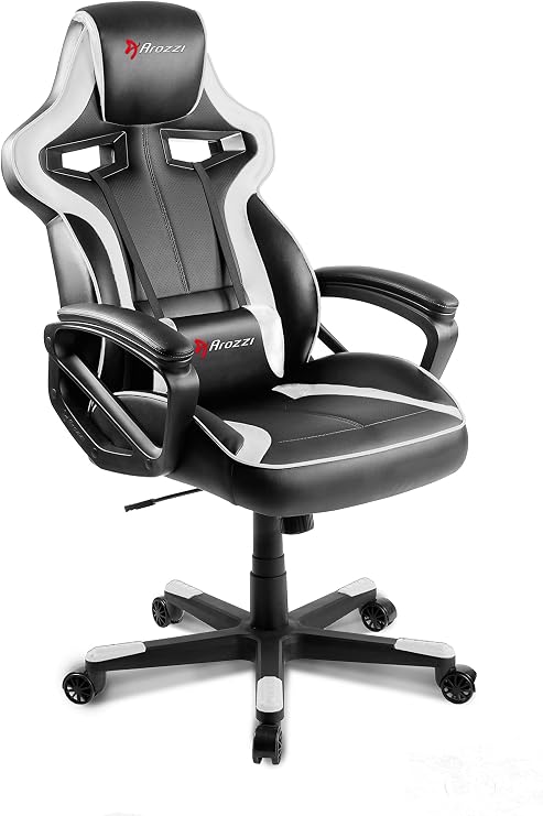 Arozzi Milano Enhanced Gaming Chair, White,Milano-WT