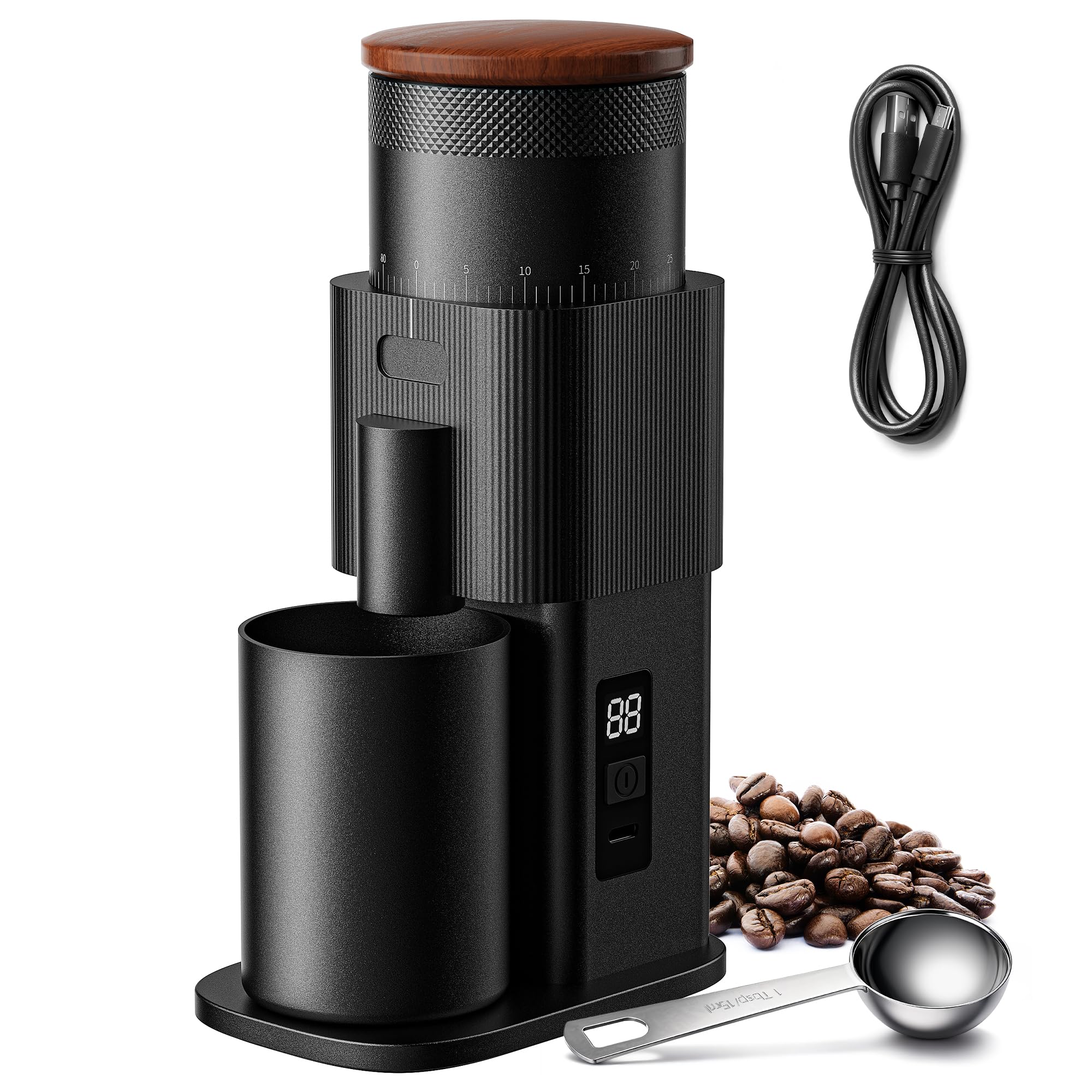 SHARDOR All-Metal Single-Dose Coffee Grinder