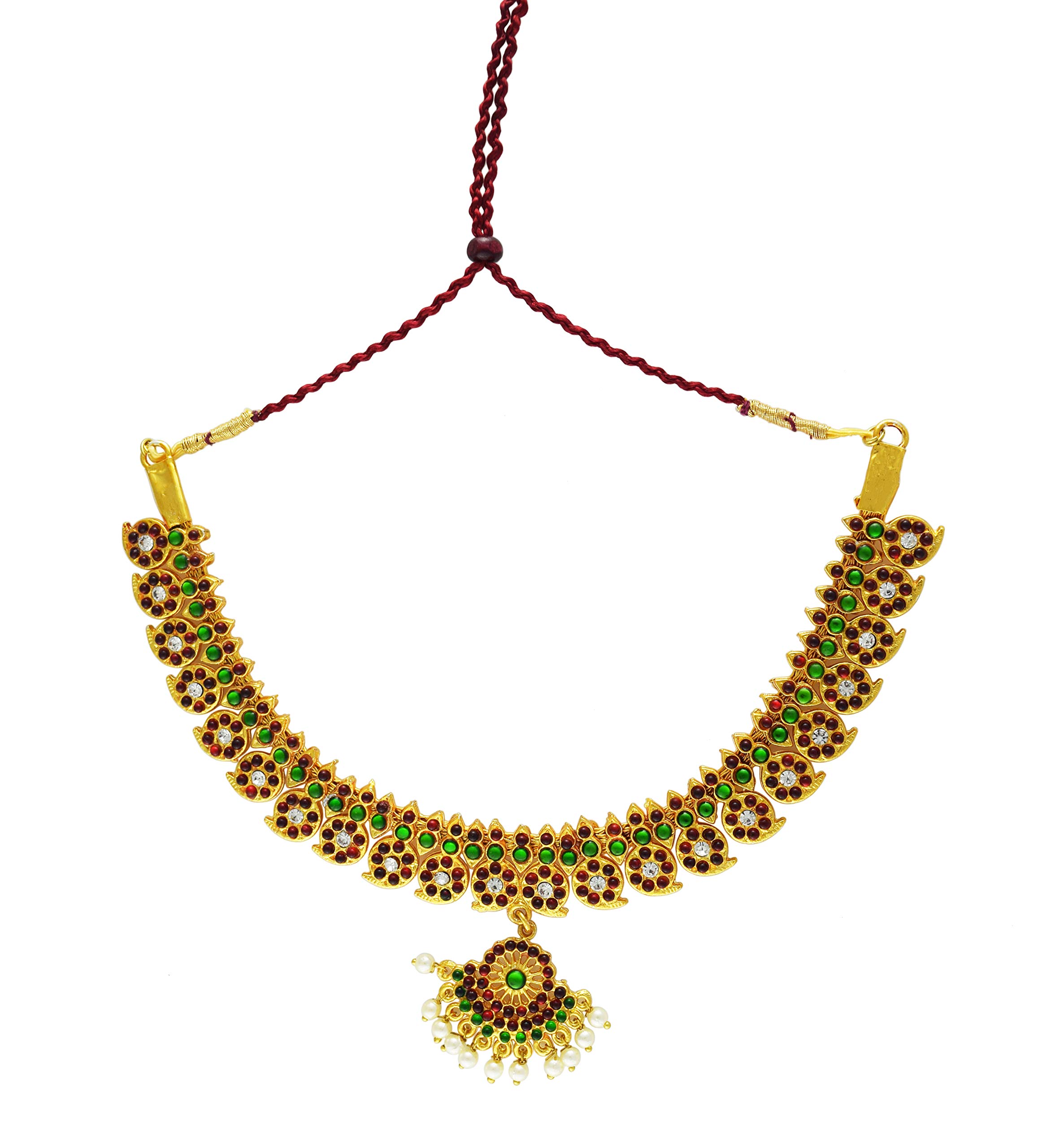 UG PRODUCTS (418) Yellow Copper Kemp Bharatnatyam Jewellery Necklace for Women (B07RXJKVYR) Amazon Price History, Amazon Price Tracker