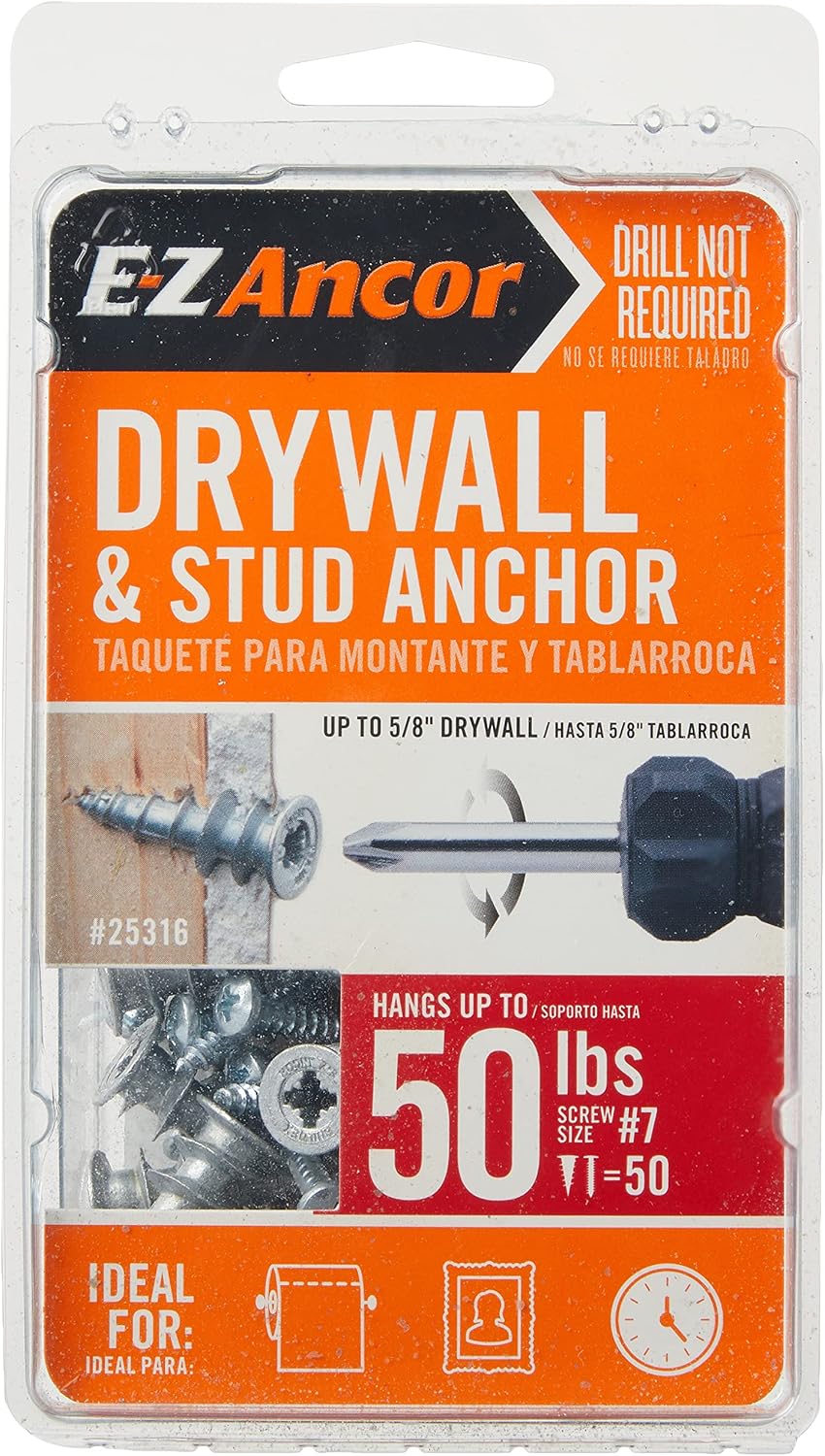 ITW Brands 25316 50PK#50 Stud Dry Anchor