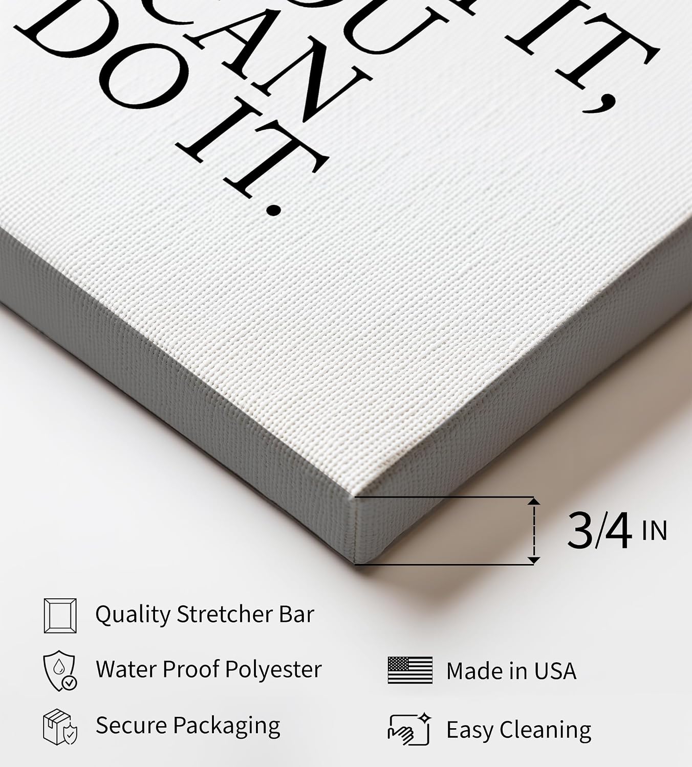 Poster Master If You Can Dream it You Can Do it Canvas - Motivational Print - Modern Art - Minimal Gift for Men & Women - Inspiring Wall Decor for Bedroom or Living Room - 8x10 STRETCHED Canvas