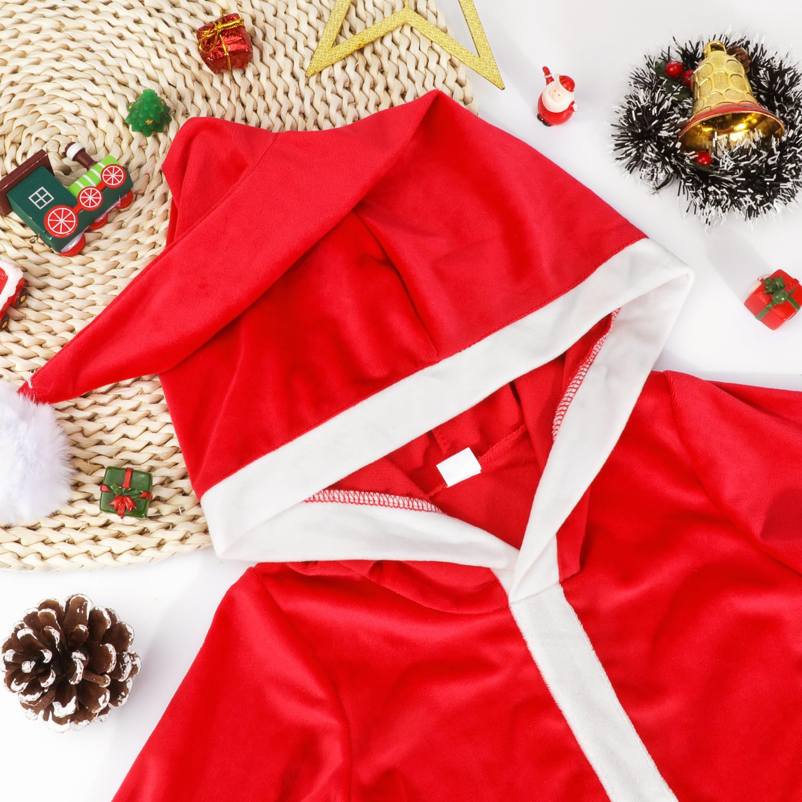 Hifot Pagliaccetto Neonato per Natale, Bambino Ragazze Ragazzi My First Christmas Costume Babbo Natale Bambino 0-18 Mesi Regalo Natale