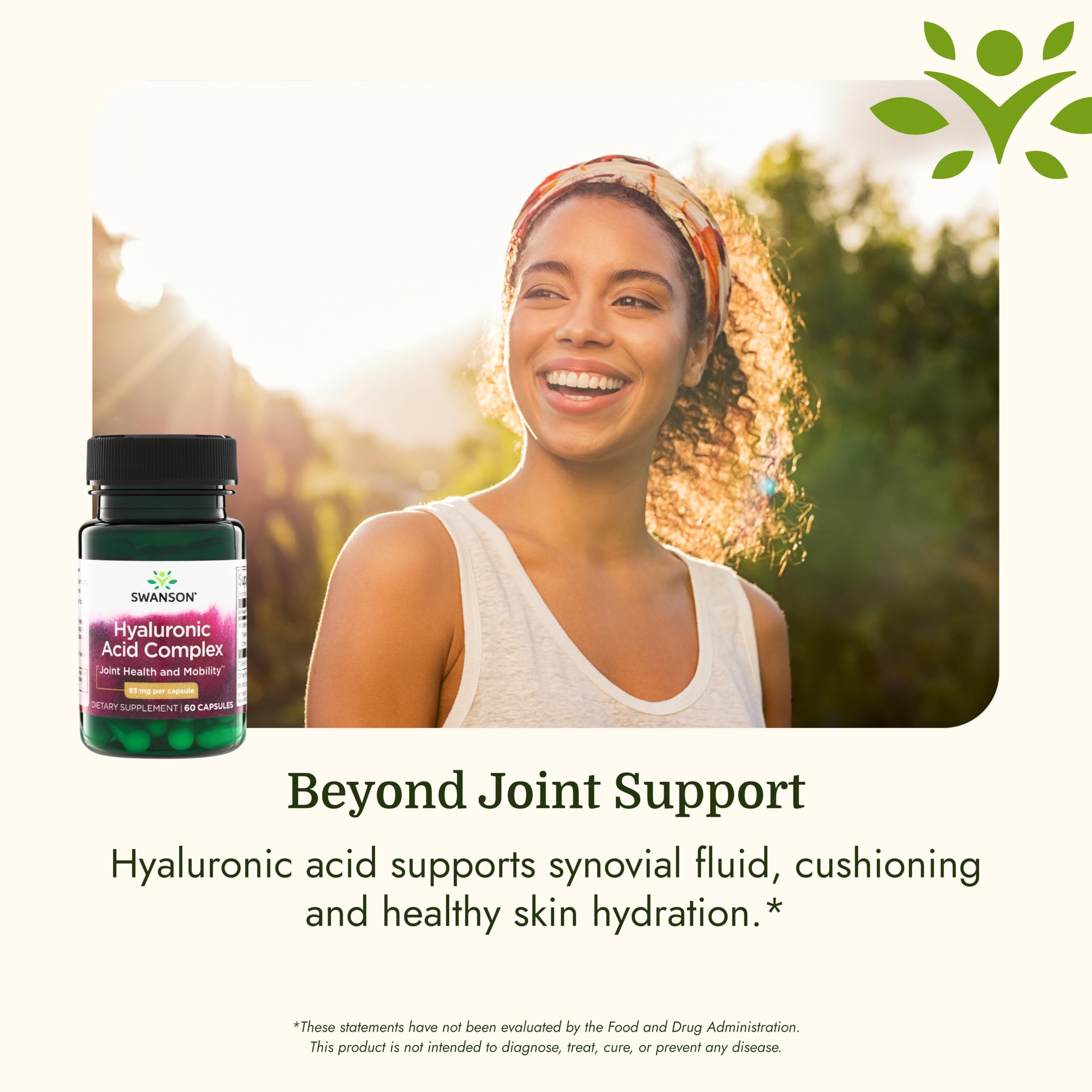 Swanson Hyaluronic Acid Complex, 83 Milligrams, 60 Capsules — Amazon image 5