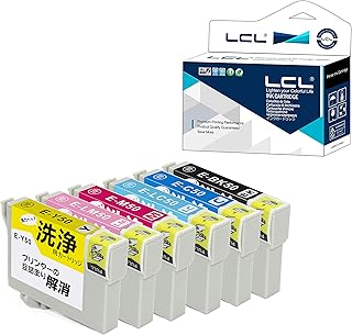 LCL EPSON用 エプソン用 プリンター 洗浄液 IC6CL50 ICBK50 ICC50 ICM50 ICY50 ICLC50 ICLM50 (6色セット) 【プリンターの「目詰まり」「かすれ」解消】【洗浄カートリッジに入れ替えてヘッドク...