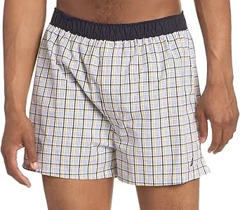 Nautica Men's Captains Herringbone Woven Sleep Short,Blue Bone,Small