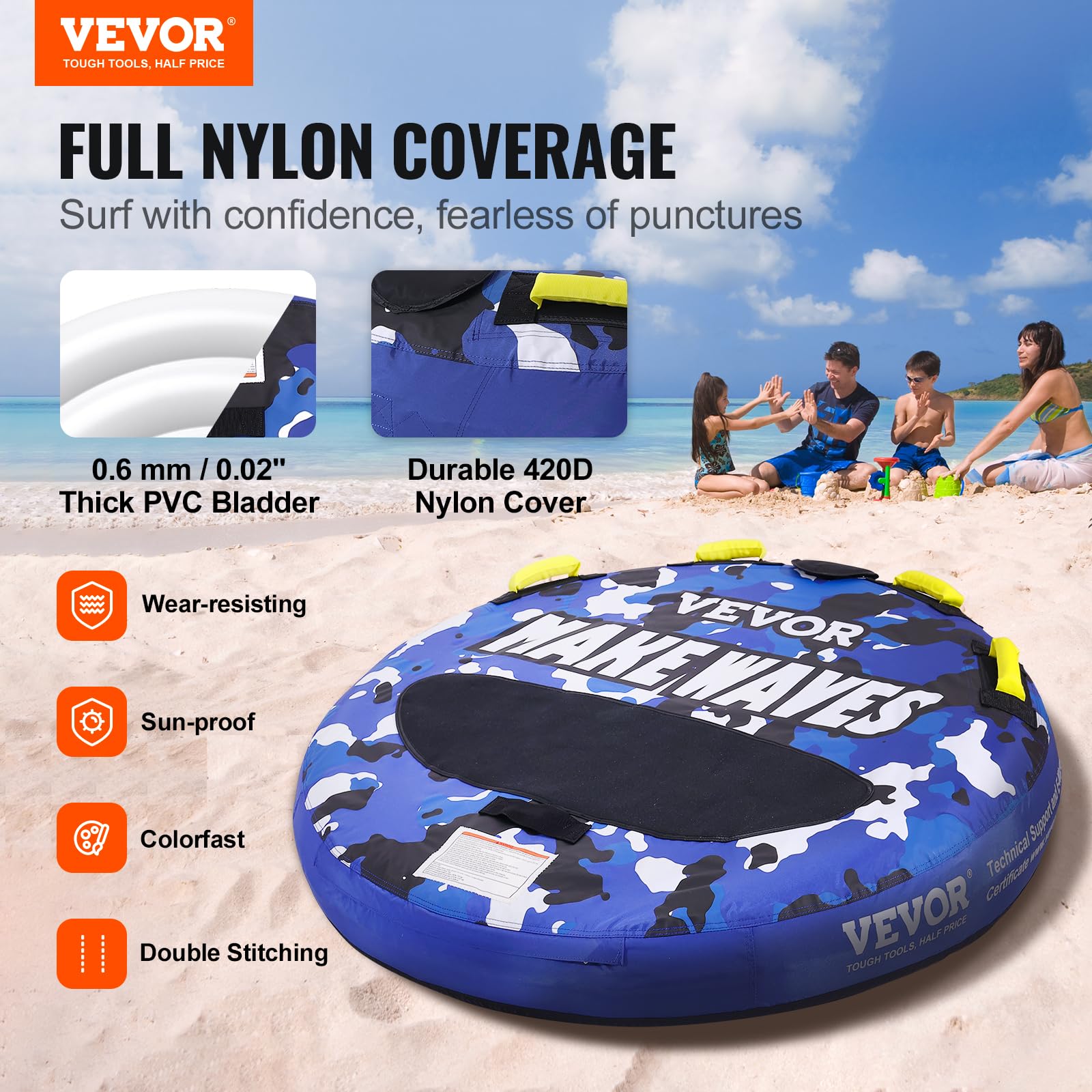VEVOR Tube remorquable pour la Navigation Mixte