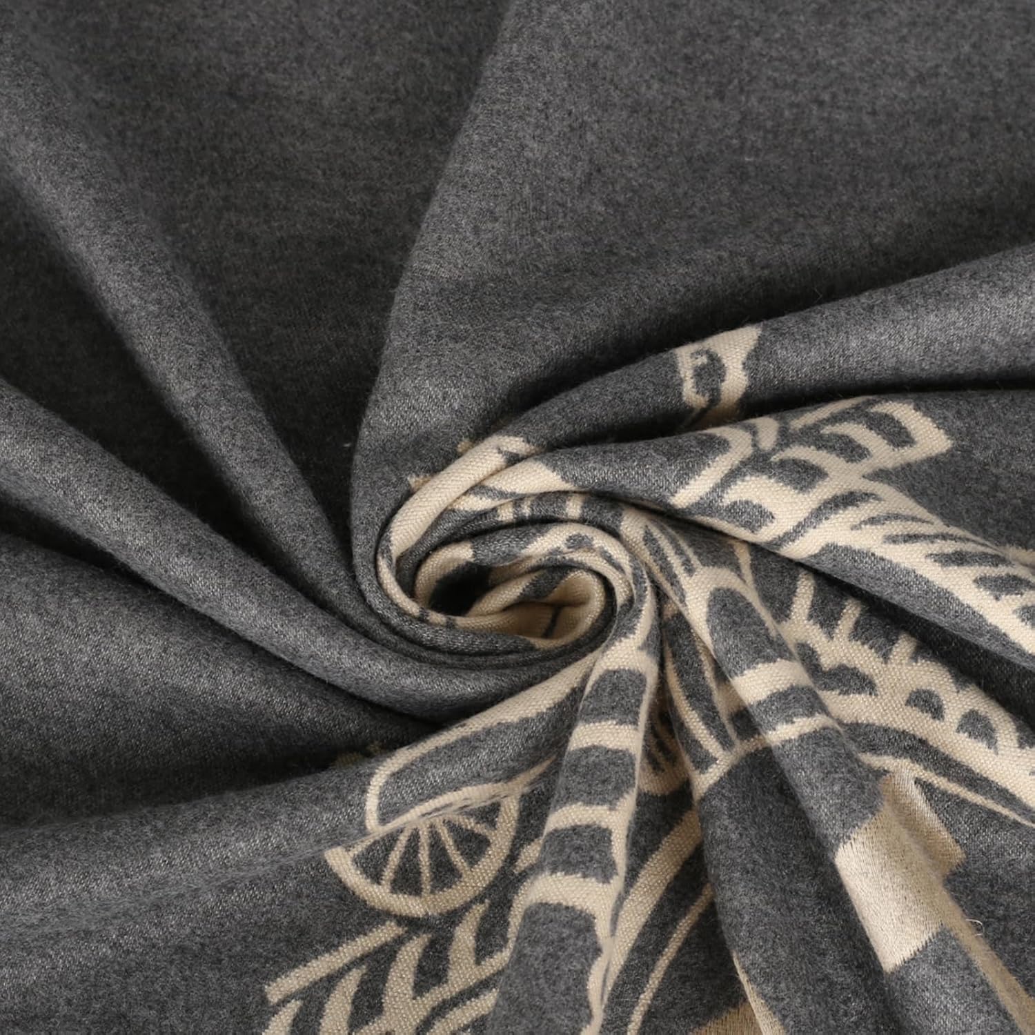 Scarfs for Women Pashmina Silky Shawl Wrap for Evening Dressing Blanket Open Front Poncho Cape image 4