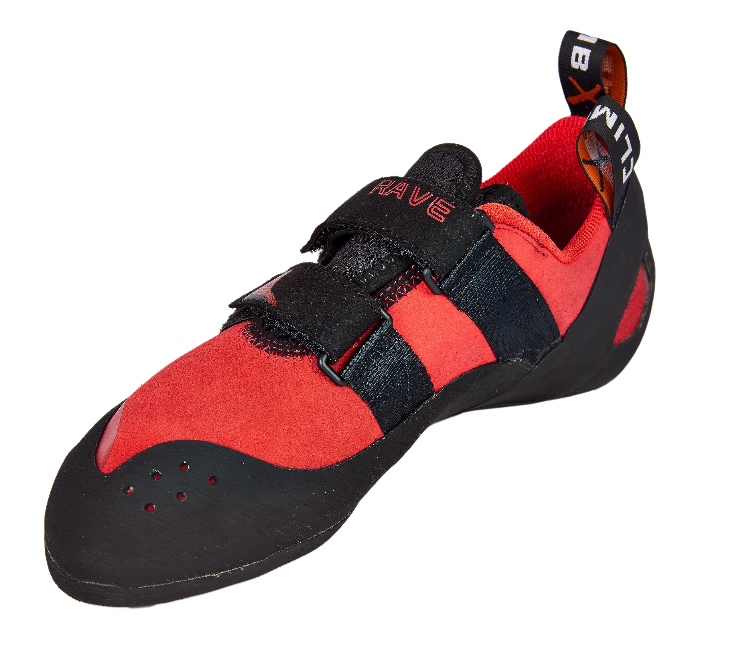Climb X Rave Strap Climbing Shoe, Racing Red