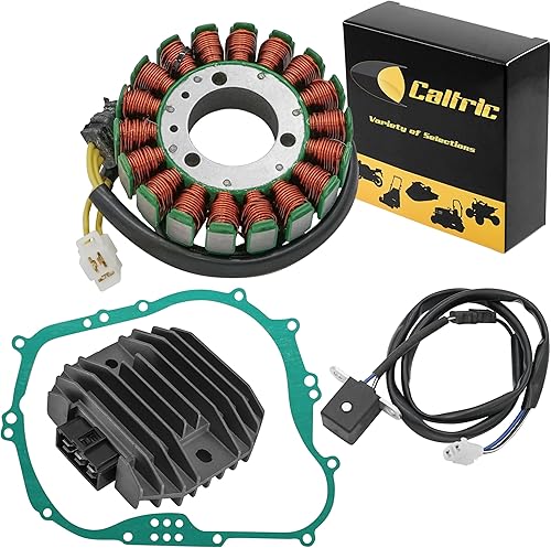 Caltric Estator, junta y regulador compatible con Kawasaki Lakota Sport 300 Kef300 Kef-300 2001-2003