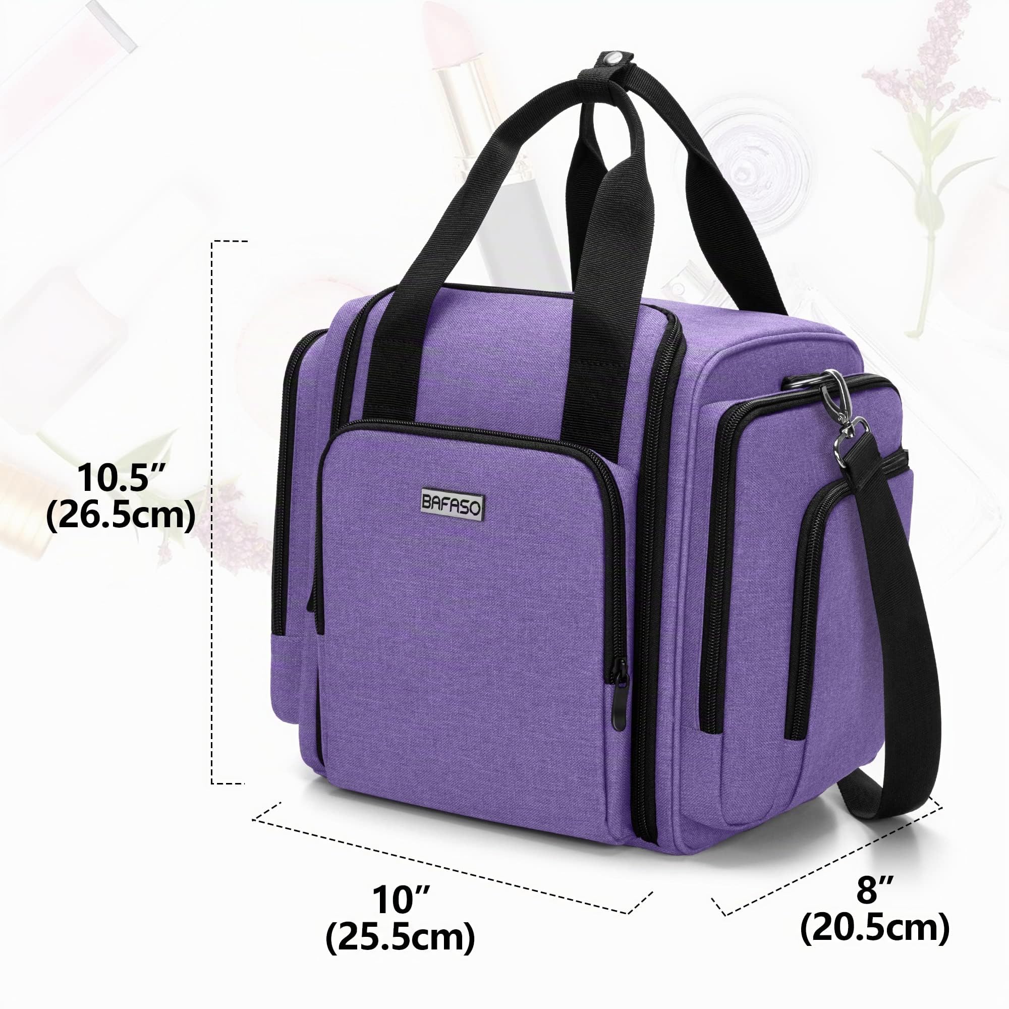 BAFASO Kulturtasche Groß, Kosmetiktasche für Make up, Schminktasche Damen