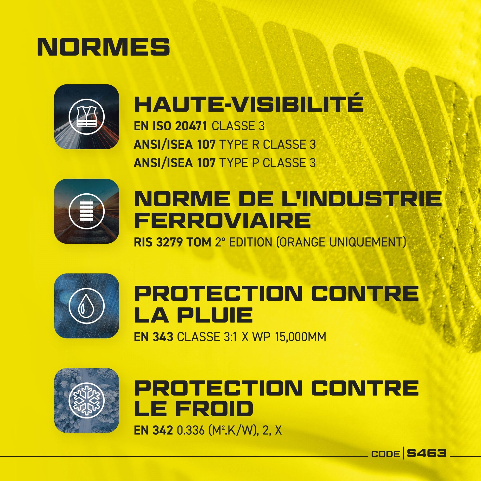 Portwest Blouson Hi-Vis, Couleur: Rouge, Taille: M, S463RERM