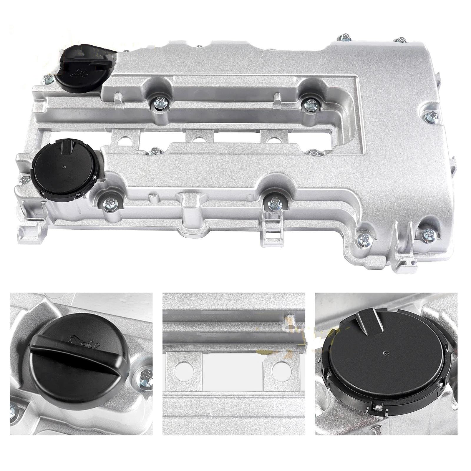 Coperchio Valvola Motore Coperchio E Guarnizione Della Valvola Del Motore In Alluminio Per Il Periodo 2013-2020 Per Buick Per Encore 1.4L Bulloni Guarnizioni 25198498 25198874 Punterie Valvola Motore