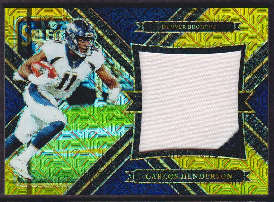 2017 Select Football Jumbo Rookie Jersey Gold #26 Carlos Henderson 10/10