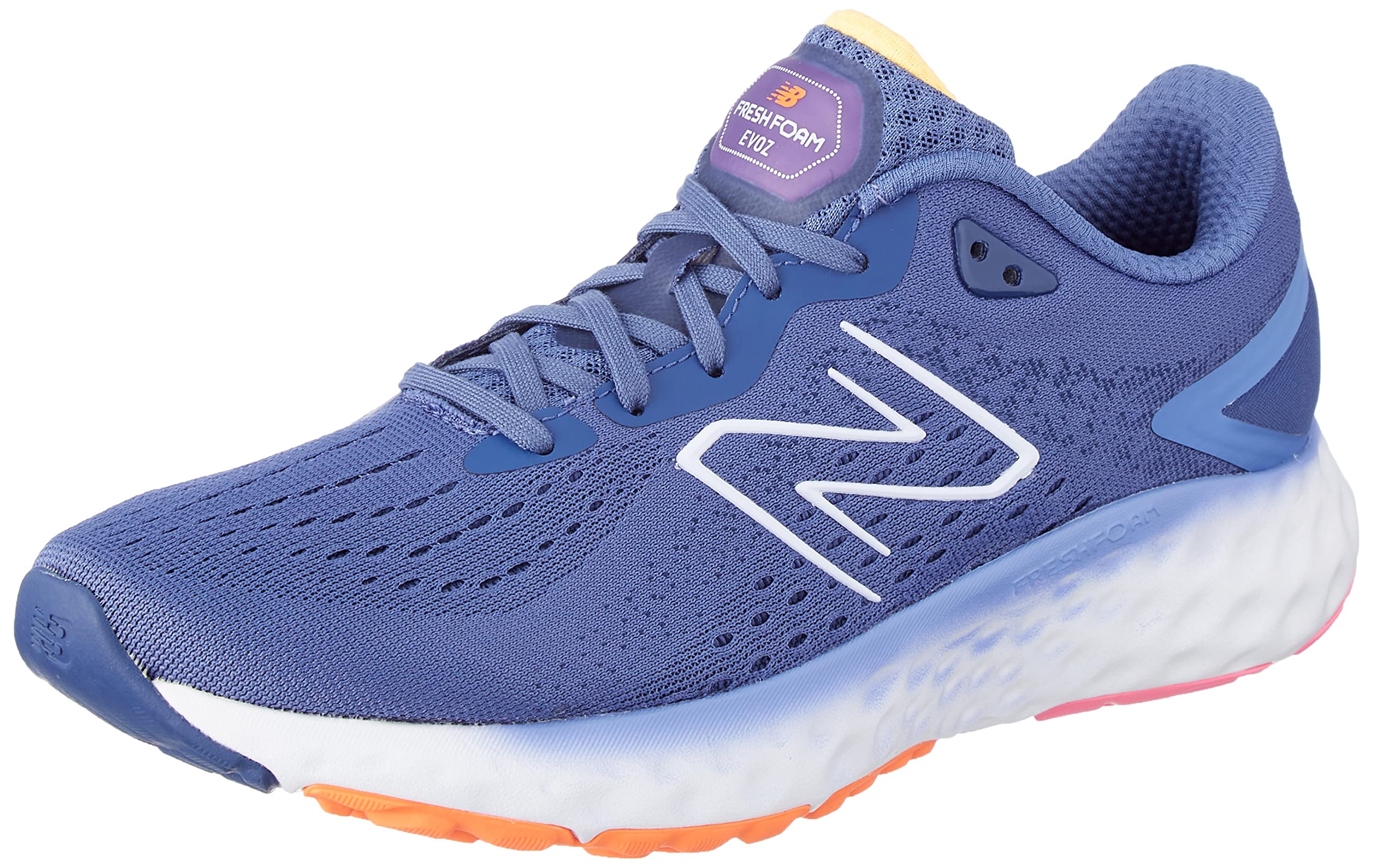 New Balance Women's Fresh Foam EVOZ V2 Running Shoe, Night Sky/Hi-Pink, 6