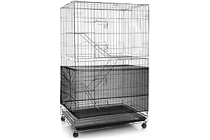 Essential Bird Cage Seed Catcher - Adjustable Mesh Net Cover for Round & Square Cages