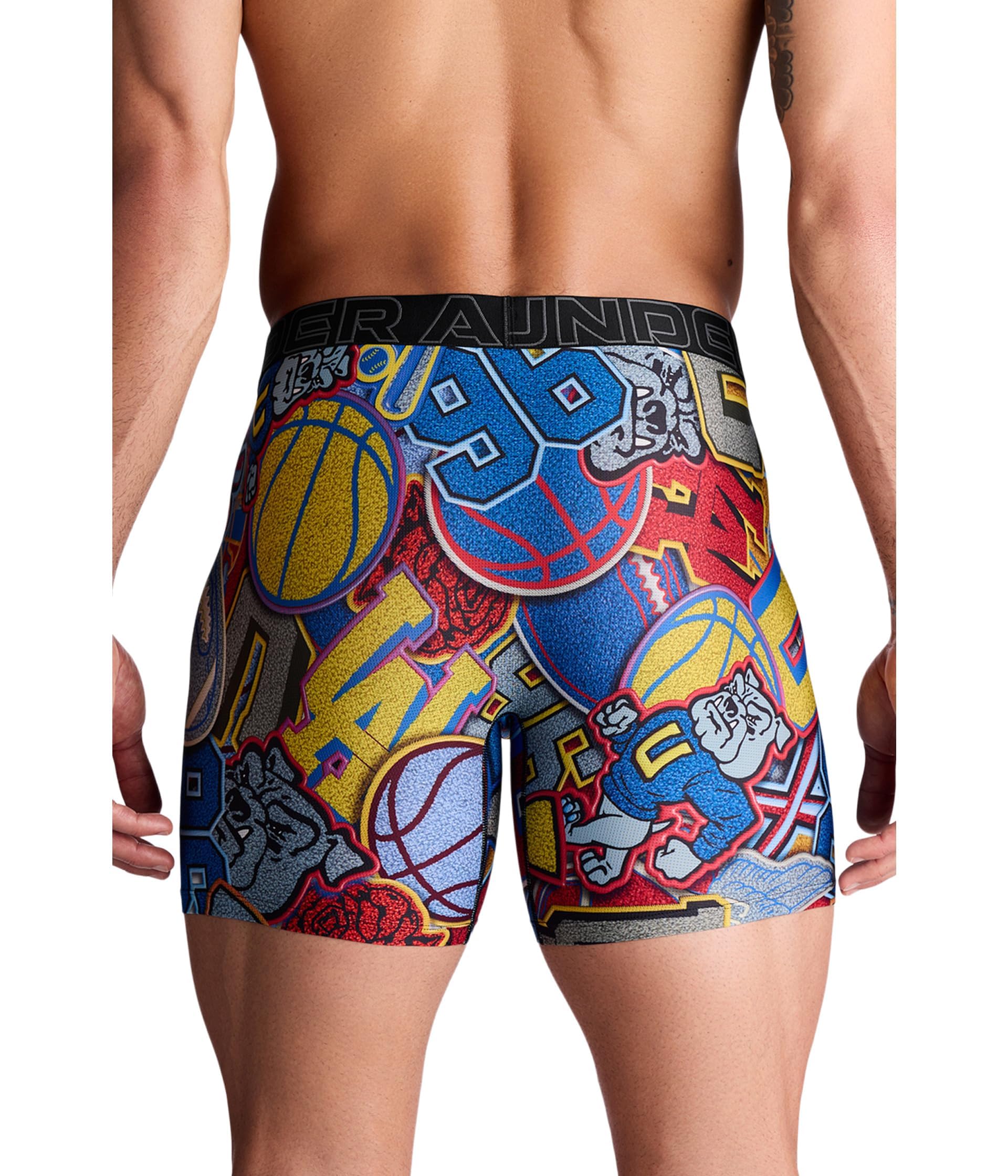 Under Armour Performance Tech Mesh Graphic 6" Boxer Briefs Ropa Interior de Hombres Hombre (Pack de 3)