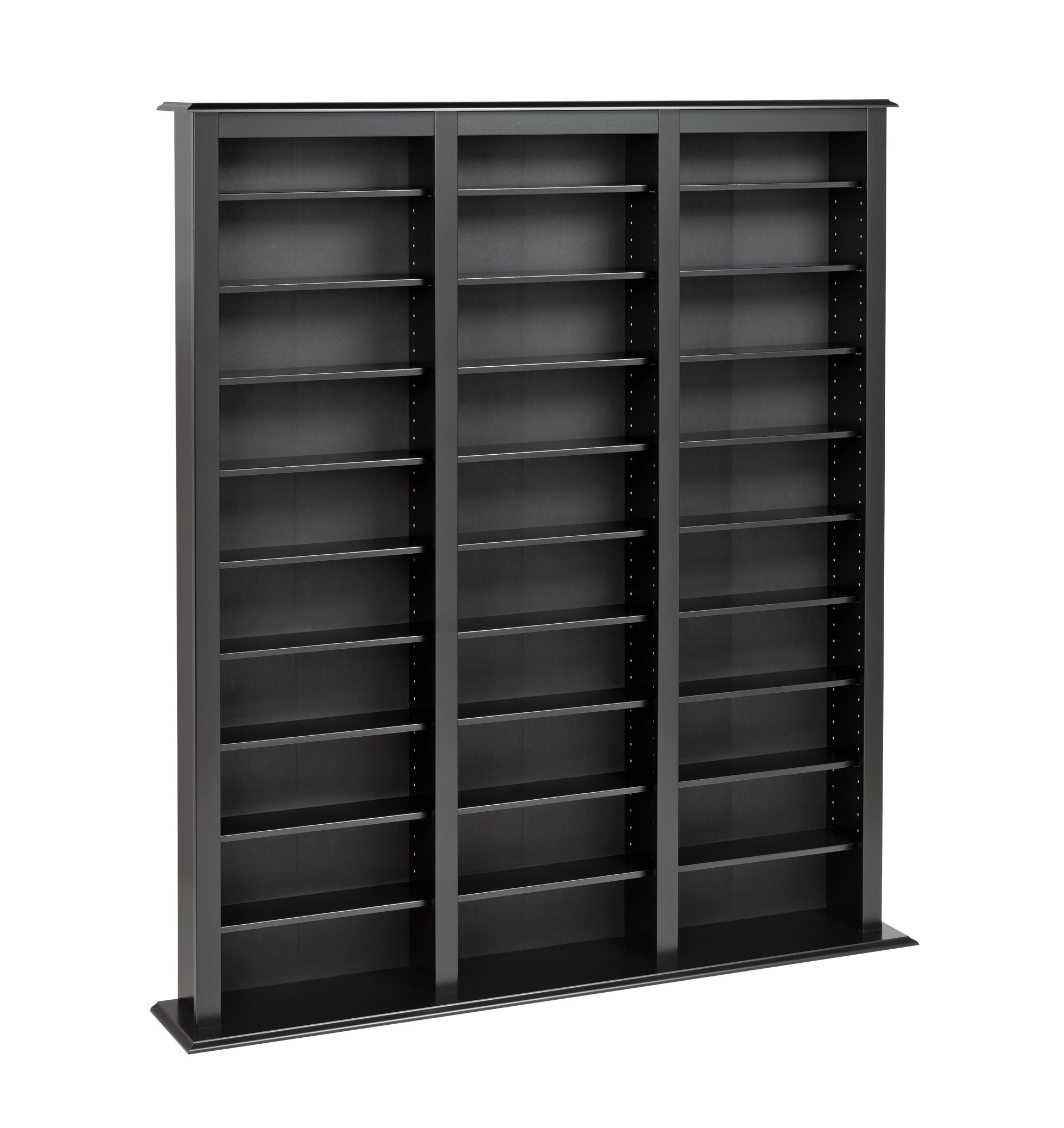 Prepac Triple Width Barrister Tower Storage Cabinet, Black