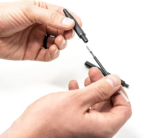 Miniatura 5 de Zebra Pen G-750 Bolígrafo de gel retráctil, barril de latón negro, punta media, tinta negra, paquete de 1, número de modelo: 49811