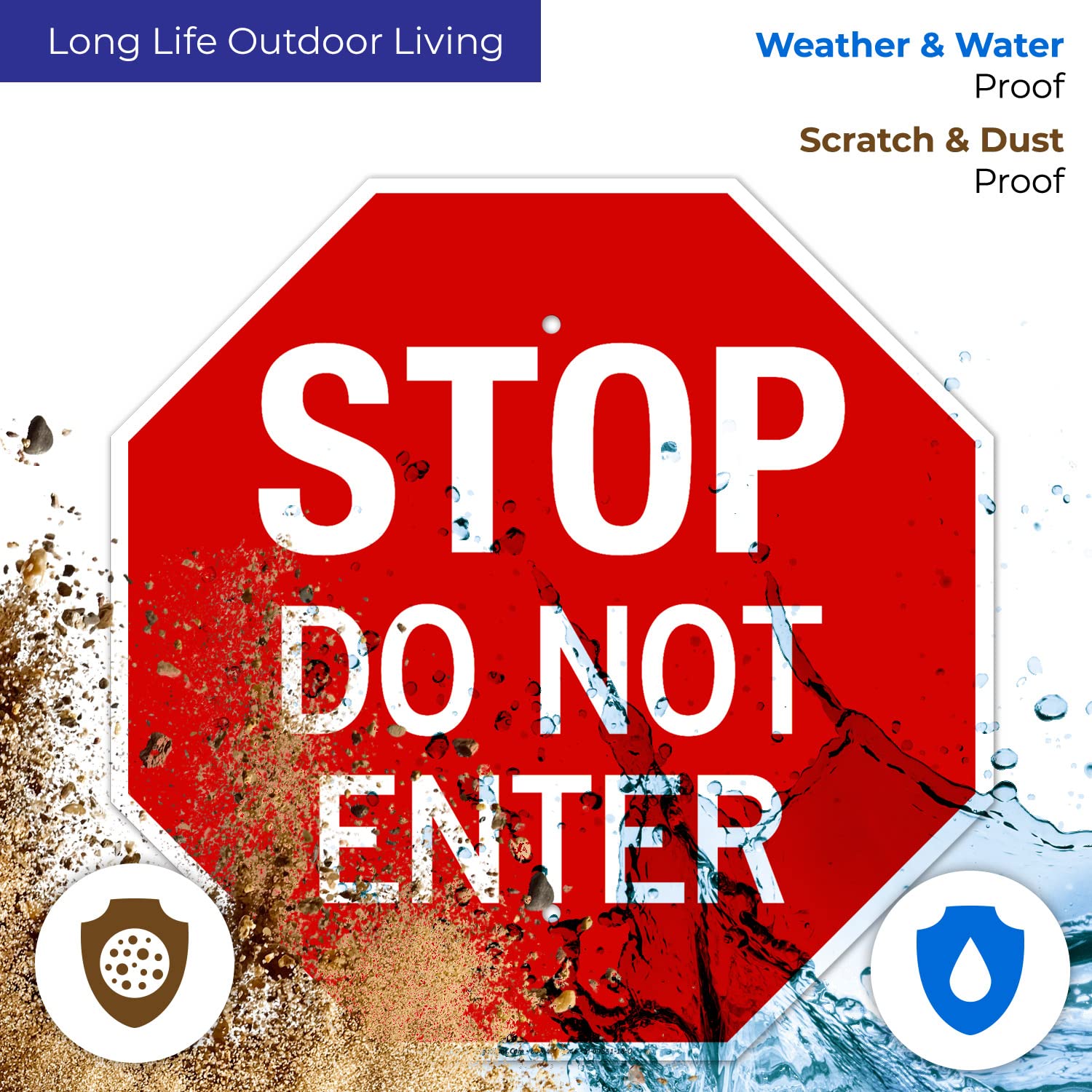 Workplace Safety Decal OSHA Notice Sign - Door Blocked Use Door Sign ...
