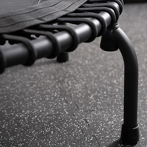 Miniatura 8 de JumpSport 350 PRO - Trampolín de fitness resistente para interiores, 39 pulgadas, 36 cordones elásticos EnduroLast de alta calidad, rebote