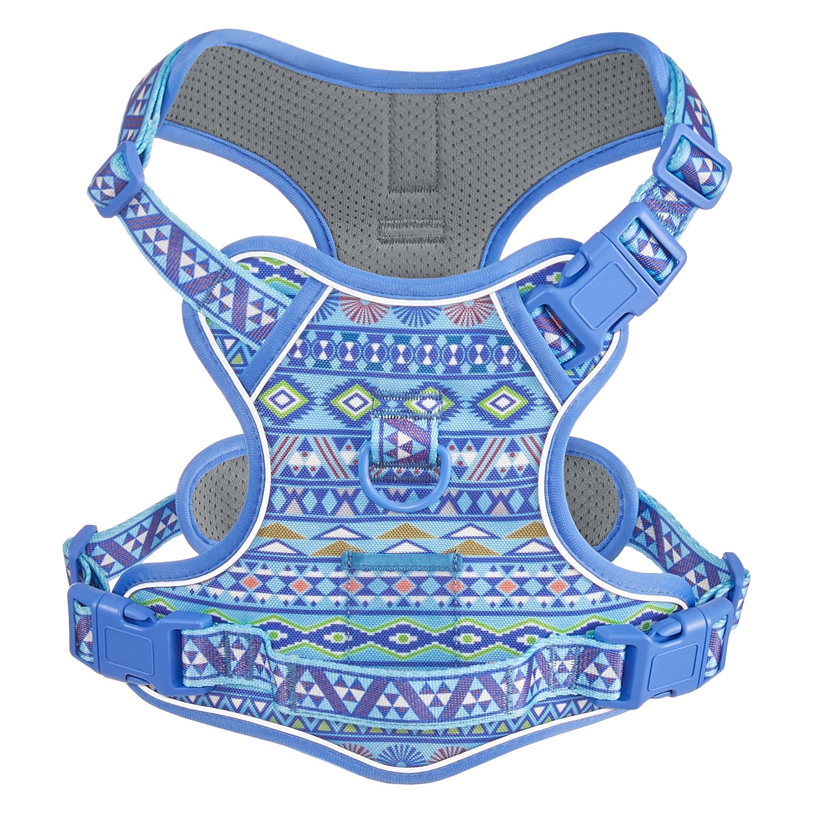 Lightweight Dog Harness for Small Size Dogs, No Pull Pet Harness with 2 Leash Clips, Adjustable Soft Padded Vest, Reflective Pet Oxford Vest, Puggle, Terriers