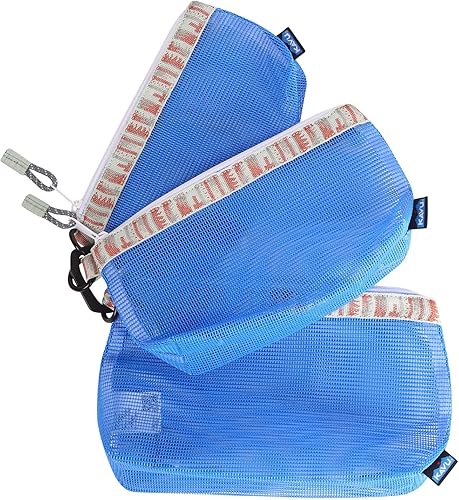 Miniatura 5 de KAVU Bayou Vista 3-N-1 - Juego de bolsas de malla, varios tamaños, colores - azul atlántico