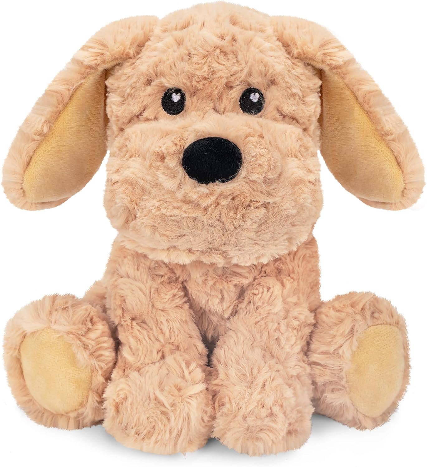 Golden Retriever Dog Microwavable & Weighted Puppy Stuffed Animals- 1.5 Lbs Unscented Doodle Heating Pad for Warmth, Period Cramps & Anxiety, Cute Dog Plushie Toy Gifts for Women Girls & Kids