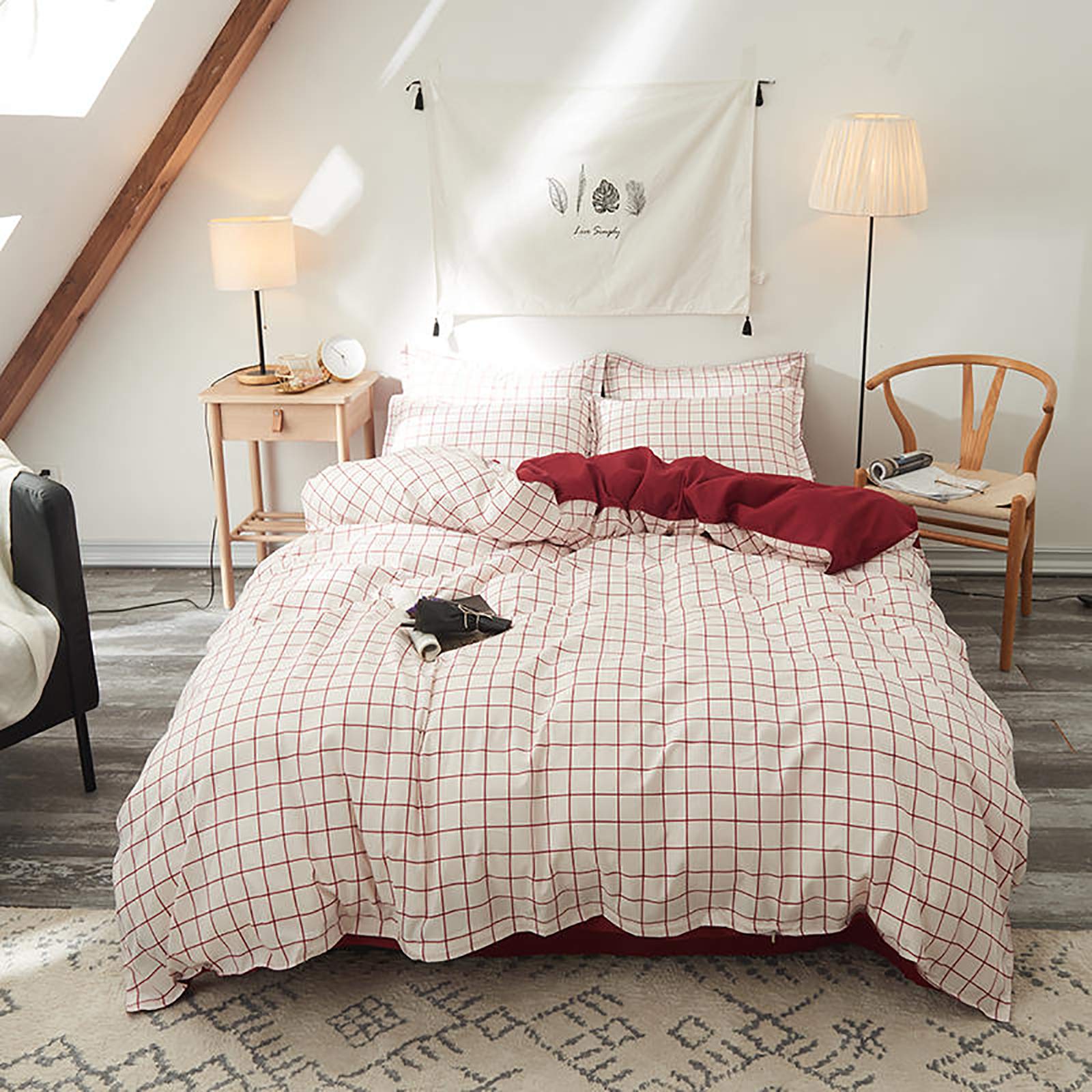 Couvercle de couette doux et respirant pour une chambre cosy et romantique