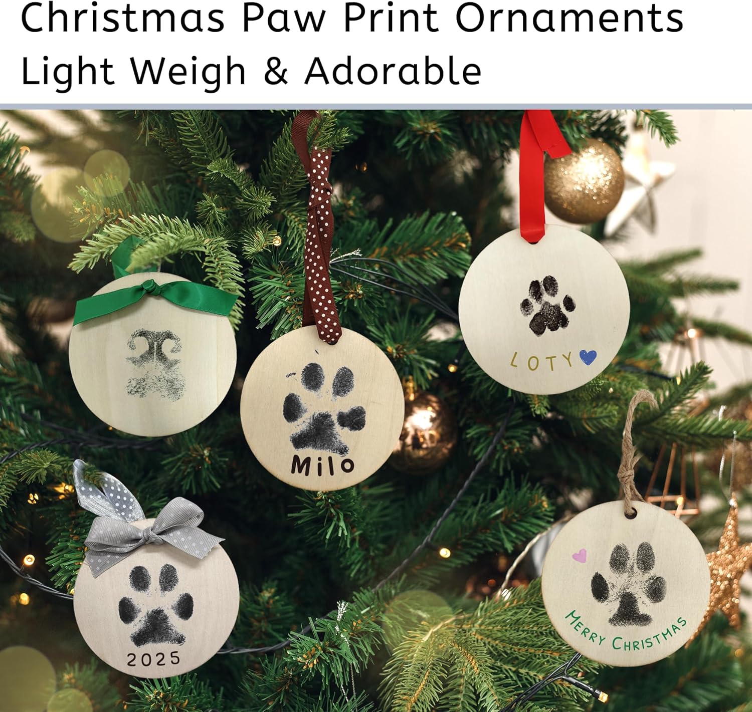 Inkless Pet Paw Print Kit,Dog Nose Print Kit,Ink Paw Print Ornament for Dogs Cats,Clean Touch Ink Pad,Mess Free,Pawprints Memorial Keepsakes,Pets Paw Print Impression Kit-4 Pack - Image 2