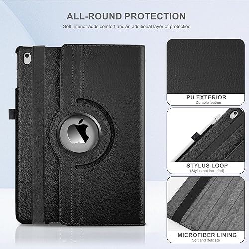 Miniatura 3 de LRCXL Funda para iPad Air de 3 generación de 10.5 pulgadas 2019  iPad Pro de 10.5 pulgadas 2017-360 grados con soporte giratorio inteligente con