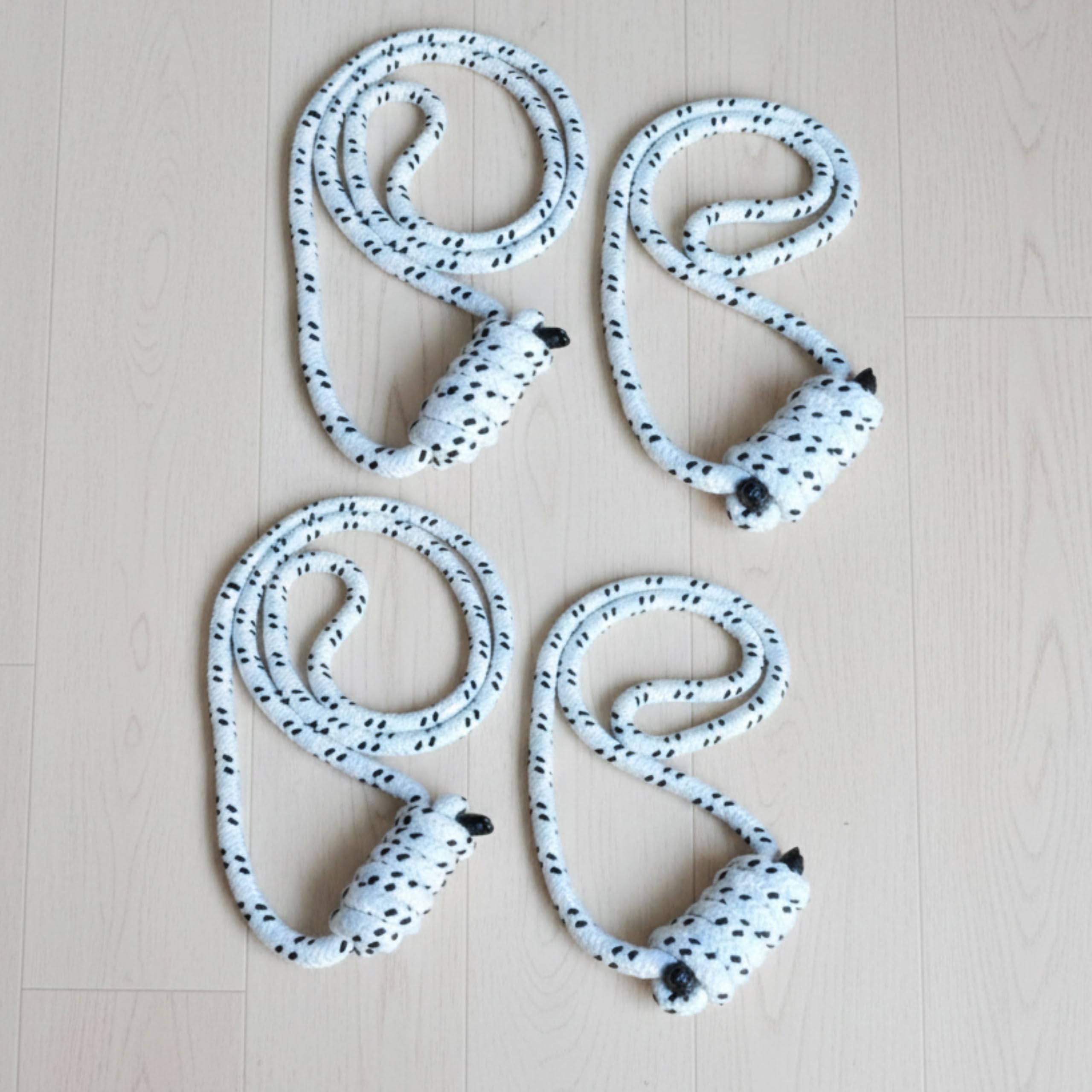 Streetup India® Cotton Wall Ropes Set of 4 for Iyengar/Restorative Yoga| Anti-Gravity (White) (Without Fastner)