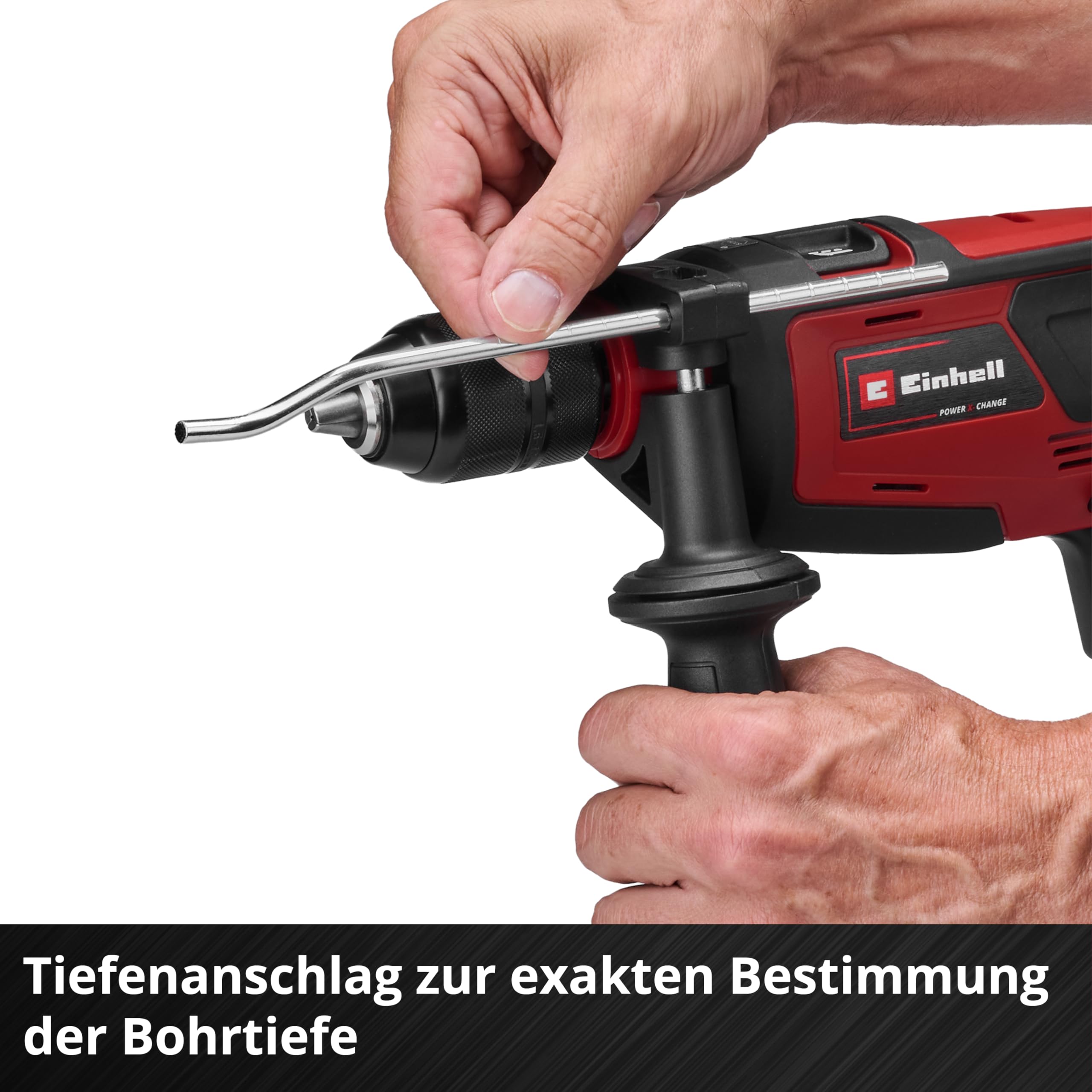 Einhell Akku-Schlagbohrmaschine TE-ID 18 Li-Solo Power X-Change (Li-Ion, 18 V, Bohr- und Schlagbohrfunktion, 13 mm max. Bohrleistung Beton, 13 mm Schnellspannbohrfutter, ohne Akku und Ladegerät)
