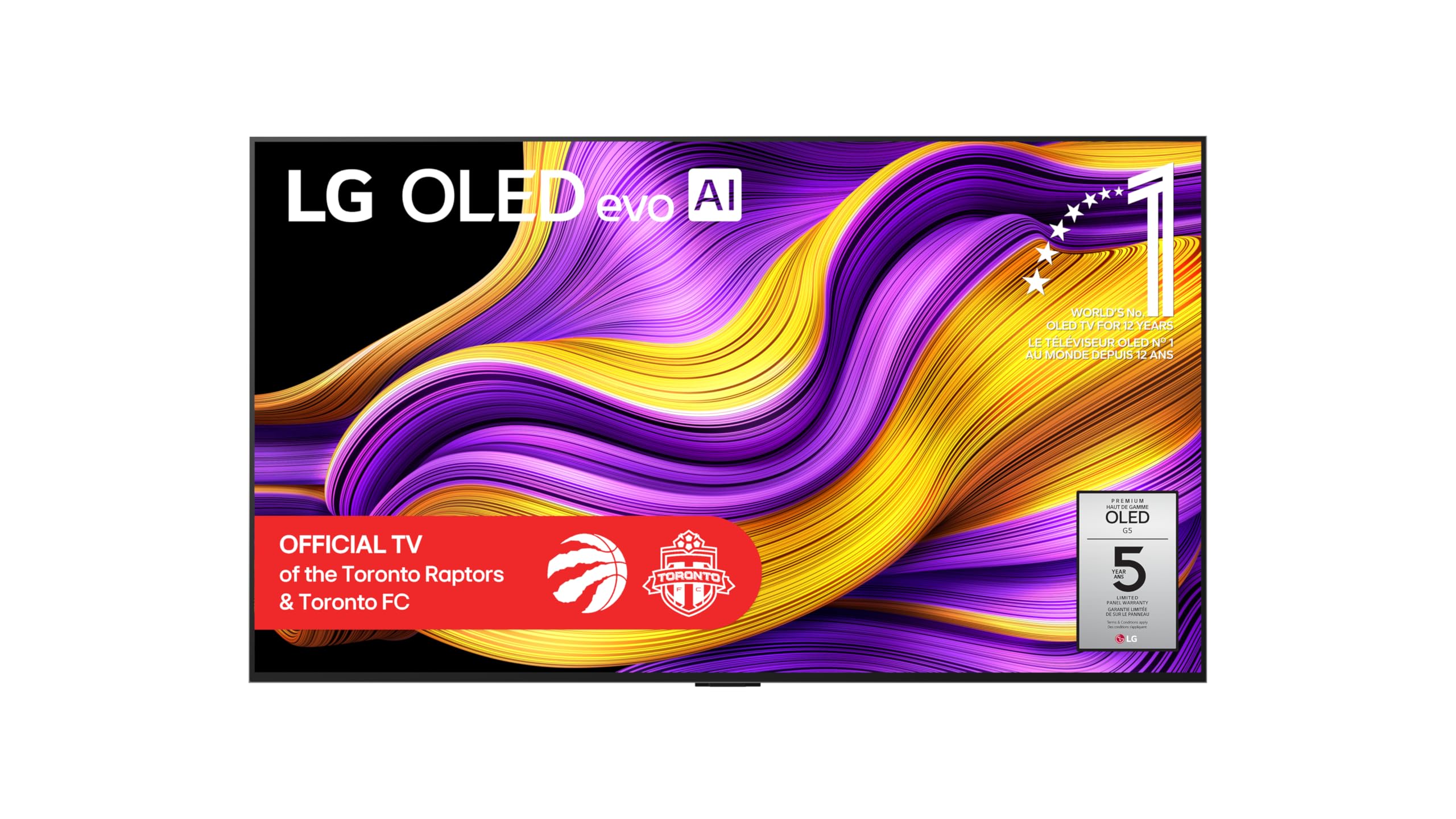 LG 83-Inch G5 OLED evo 4K Smart TV - α11 AI Processor 4K Gen 2, Alexa Built-in, Up to 165Hz Refresh Rate, HDMI 2.1, G-Sync, FreeSync, Dolby Vision, Wall Mount Included (OLED83G5WUA, 2025)