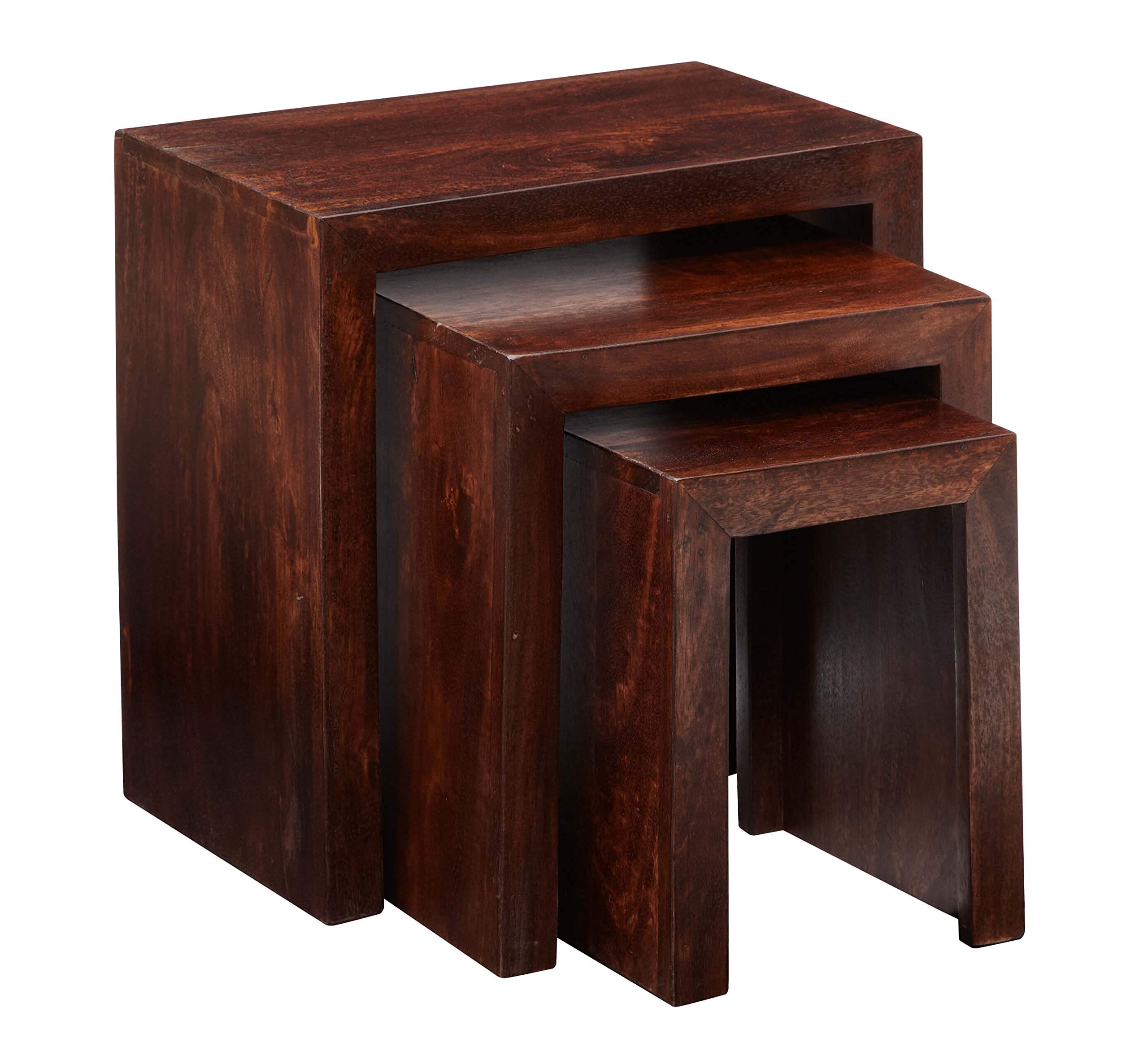 Buy Home Source Contemporary Modern Solid Wood Coffee Side End Tables