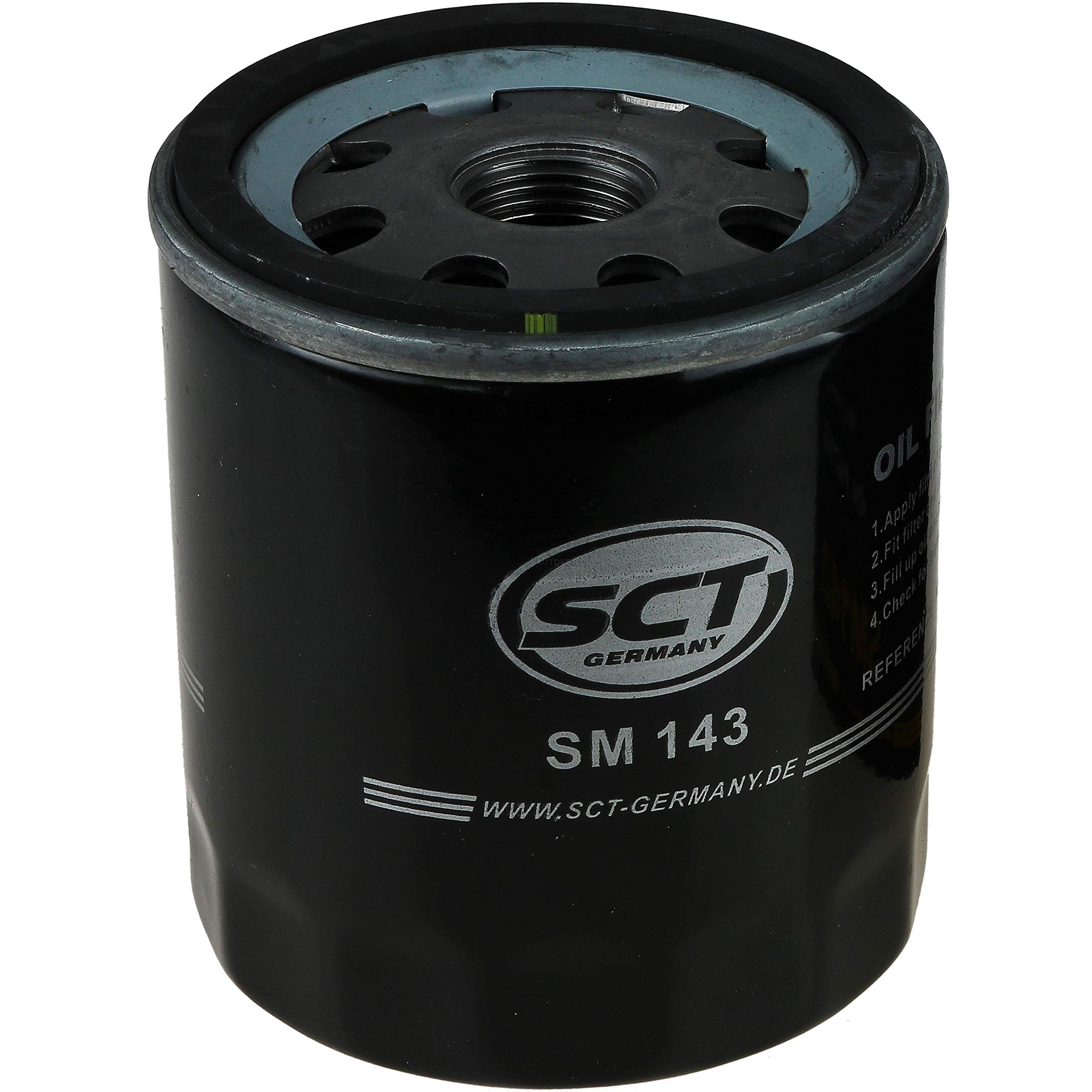 QR-Parts Set 85510036 SM 143 10 filtros de aceite SCT originales