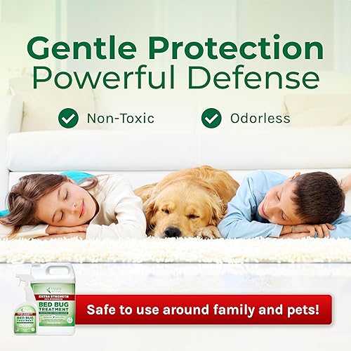 Miniatura 3 de Hygea Natural Dúo de eliminación de chinches y piojos extra fuerte de 24 onzas, espray de piojos, chinches y ácaros y repuesto de aerosol de 128