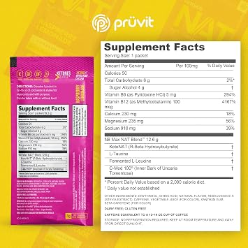 Keto//OS NAT Raspberry Lemonade Charged - Supplement for Men and Women (20 Count)