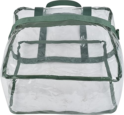 Vista 233 de Oraben Bolsa transparente transparente aprobada para estadios de 12 x 6 x 12 pulgadas, bolsa de estadio para trabajo, juegos deportivos, gimnasio