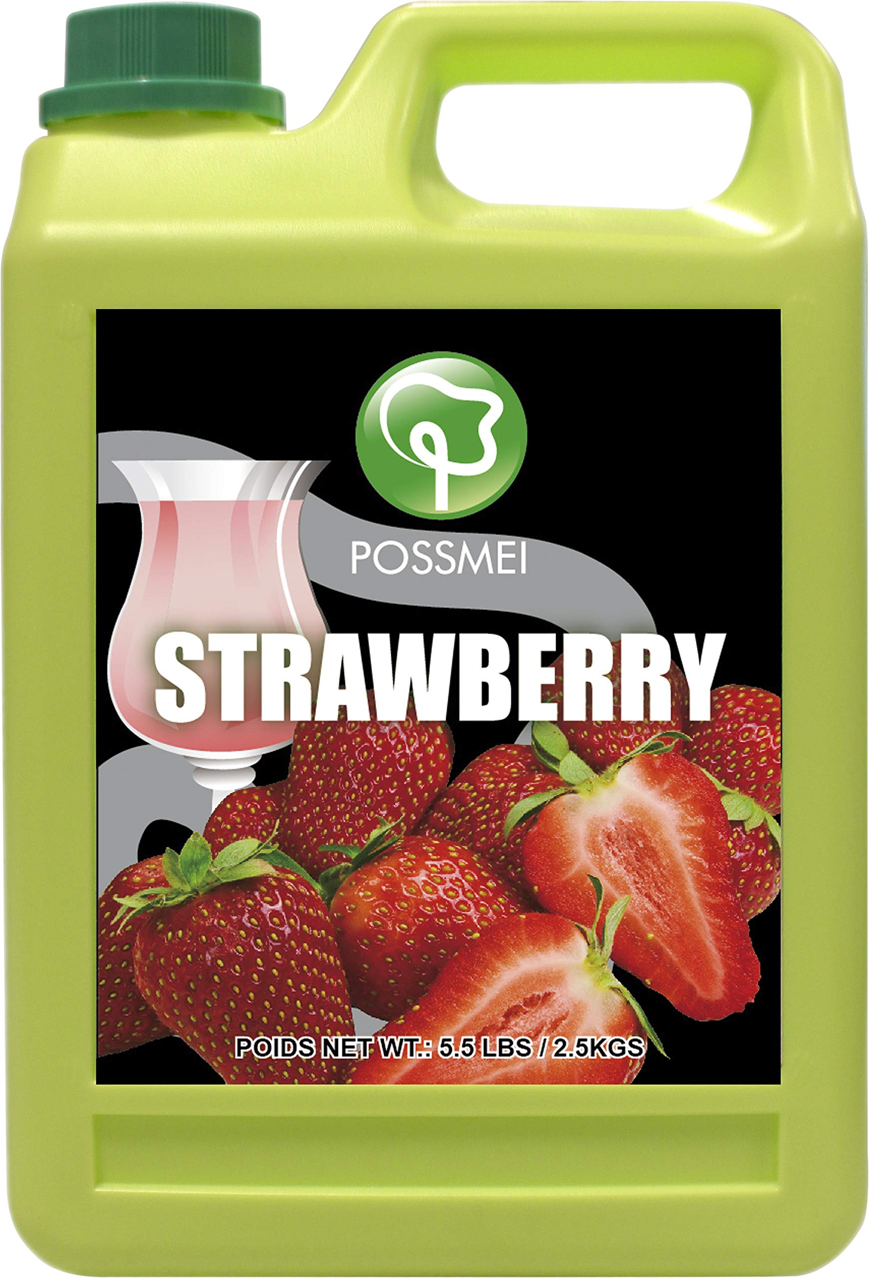 Possmei Flavored Syrup Strawberry 5.5 Pound product thumbnail 3