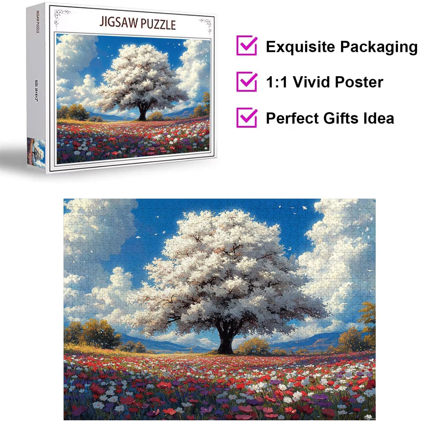 Puzzle 4000 Pieces Arbre Puzzle 3D, Adultes Classique Puzzles, n-751