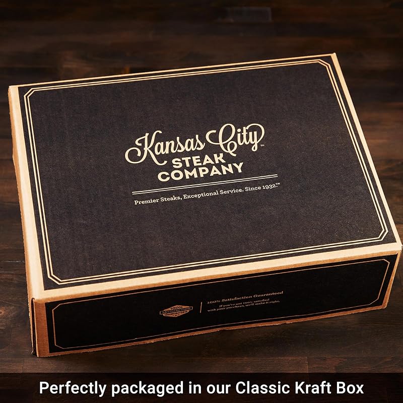 Hamburguesas de filete de res clásicas premium, 32 unidades, 4.5 oz cada una: carne de res con calidad de restaurante sellada al vacío e instrucciones de cocción de Kansas City Steak Company. Un verdadero clásico americano listo para la parrilla.