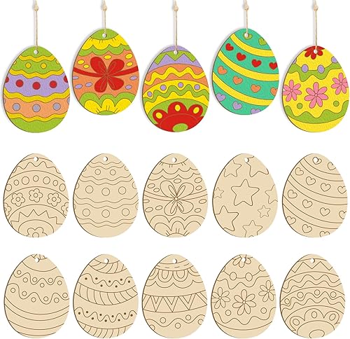 Miniatura 8 de Adornos de primavera de madera de tamaño grande de 7 pulgadas para pintar diseño de mariposa de madera en blanco sin terminar para manualidades y