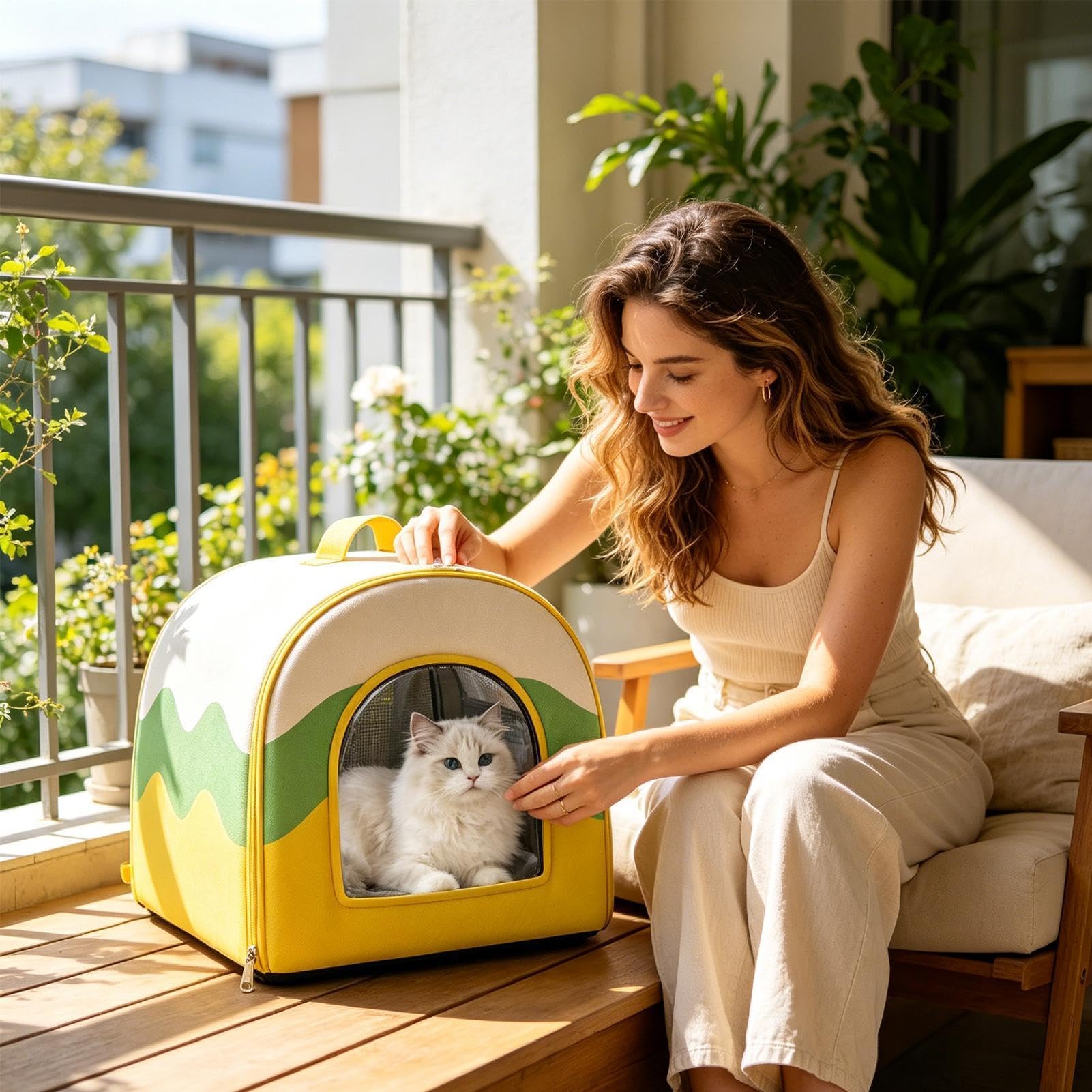 Casa per Gatti Cuccia Chiusa per Gatto | Tana per Gatti per Proprietari di Animali, Addestratori, Amanti degli Animali, Appartamento, Casa,