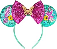 Vista 8 de FANYITY Orejas de disfraz de ratón, diademas de orejas de ratón para niñas y mujeres, talla libre