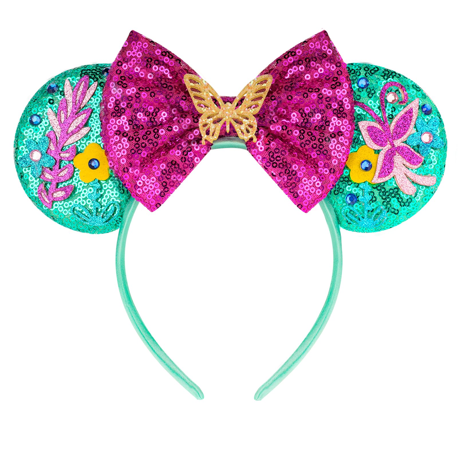 FANYITY Mouse Ears, Sequin Mouse Ears Headband for Girls Women (HHD)